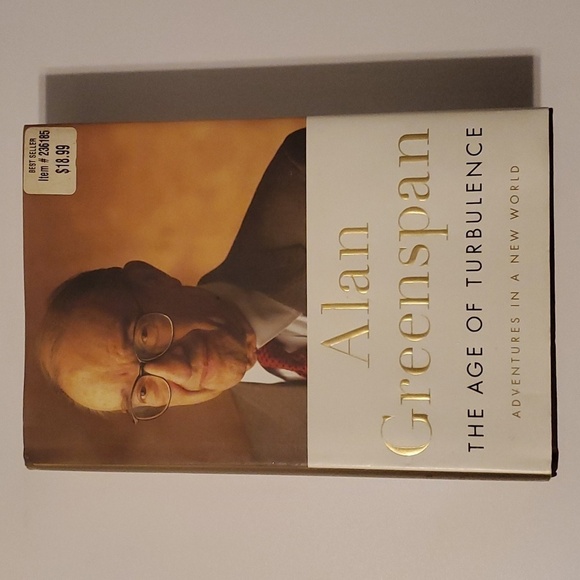 Alan Greenspan : the age of turbulence hardcover book over 500 pages used euc - Picture 1 of 12
